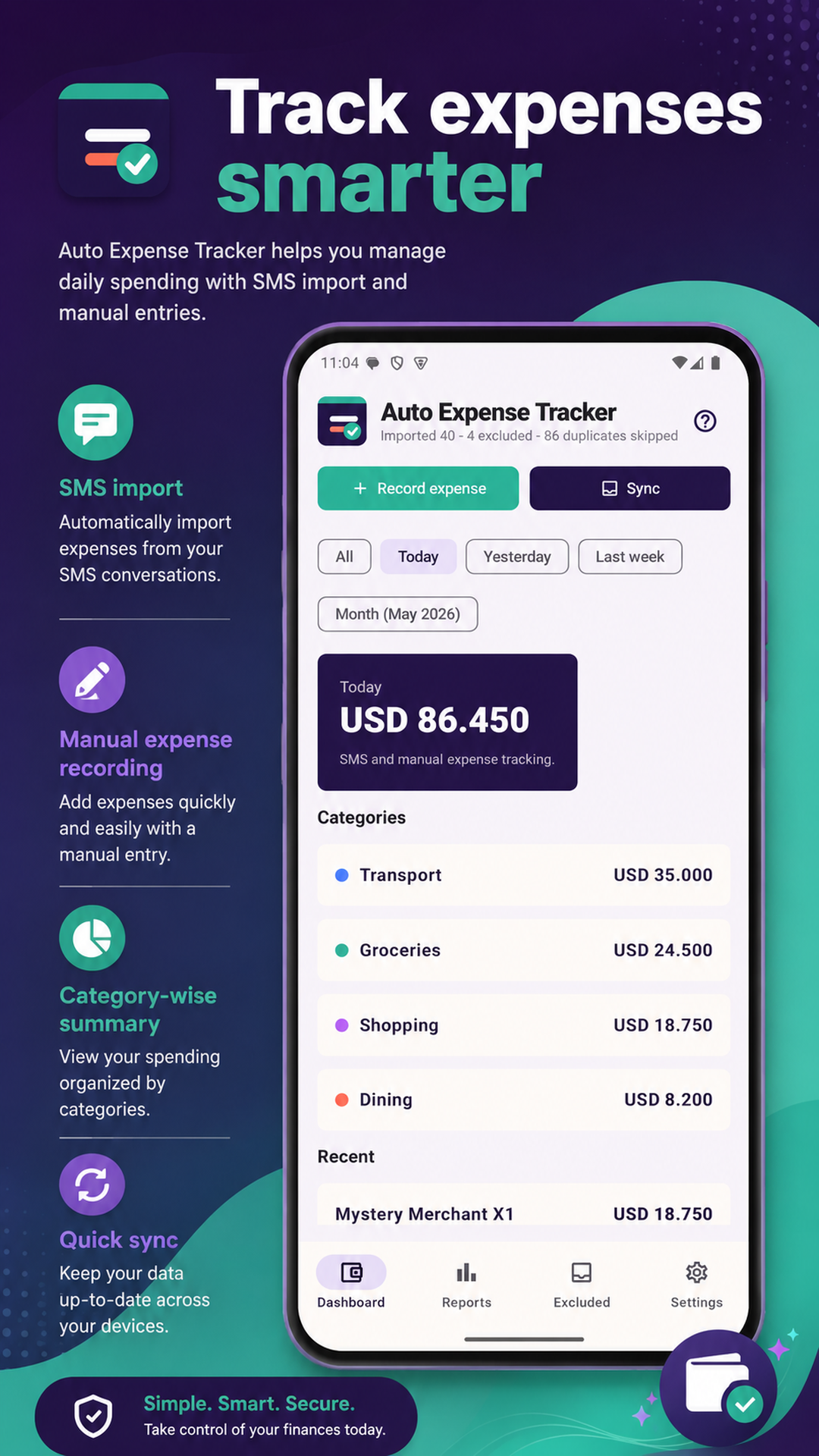 Dashboard screenshot