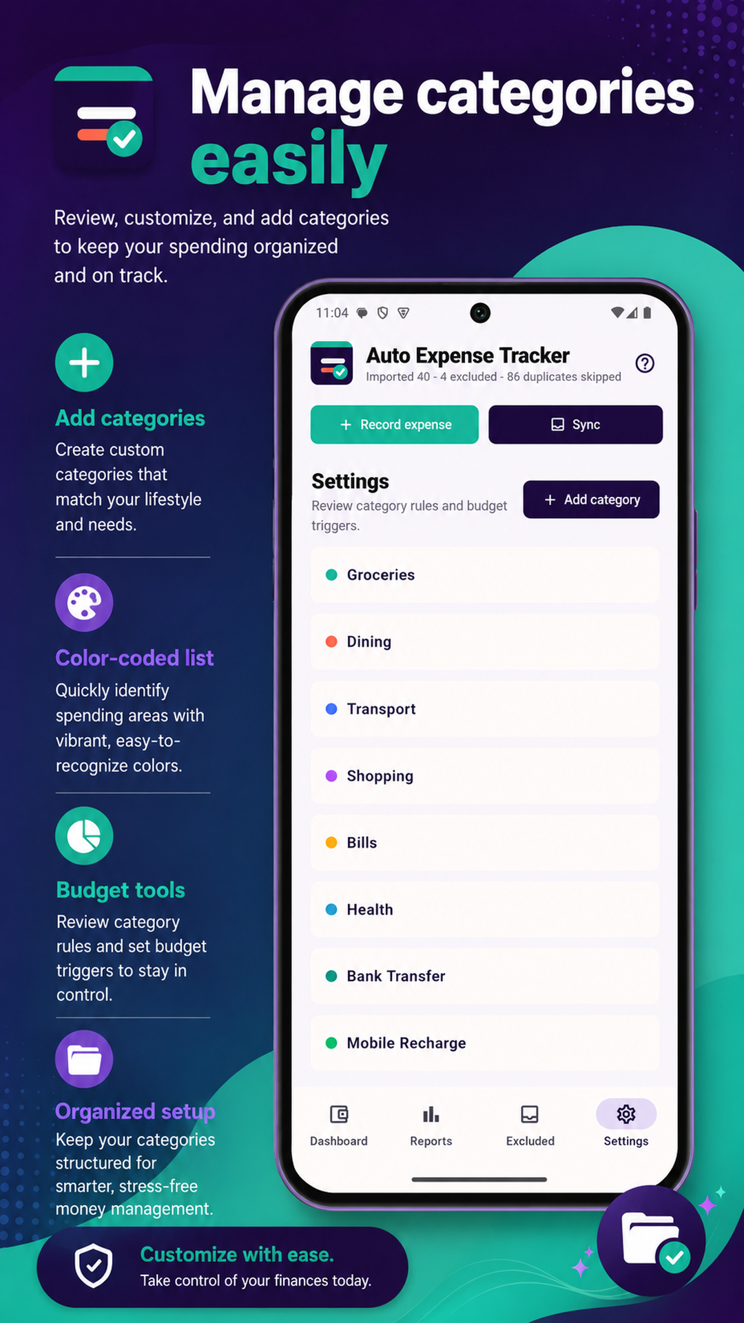 Settings screenshot